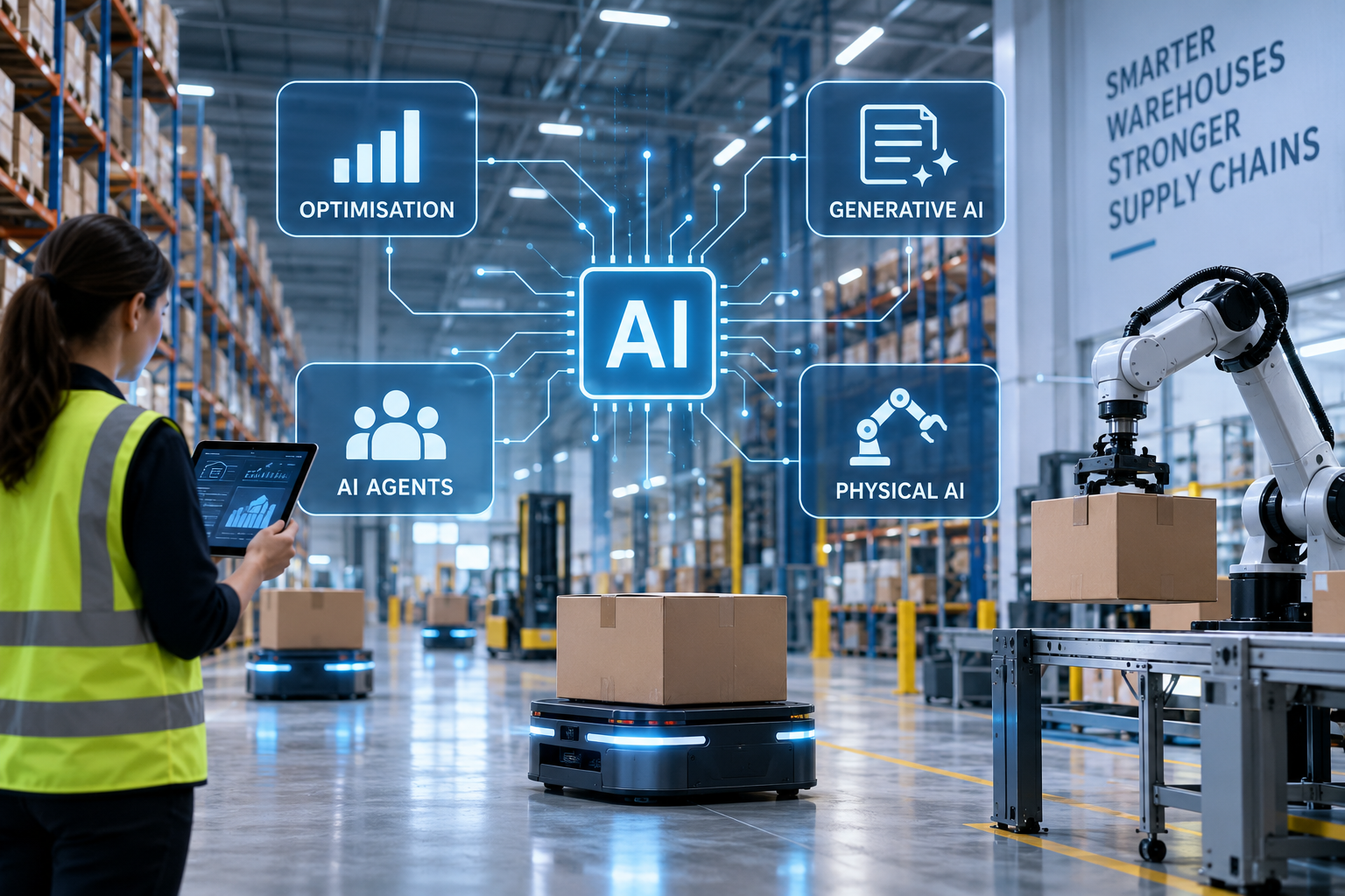 Four AI pathways are changing warehouse automation