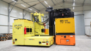 Hubtex engineers a coordinated vehicle fleet for deep repository operations